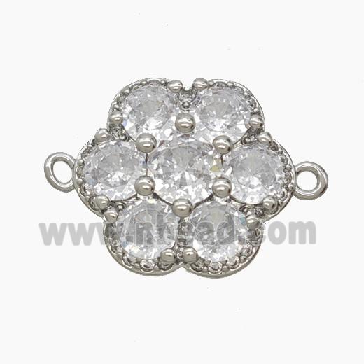 Copper Pendant Pave Zircon, Gold Plated