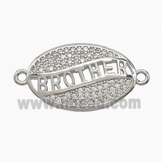 Copper Pendant Pave Zircon, Gold Plated