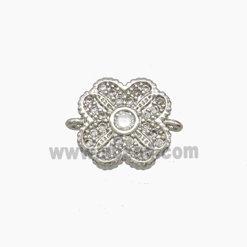 Copper Pendant Pave Zircon, Gold Plated