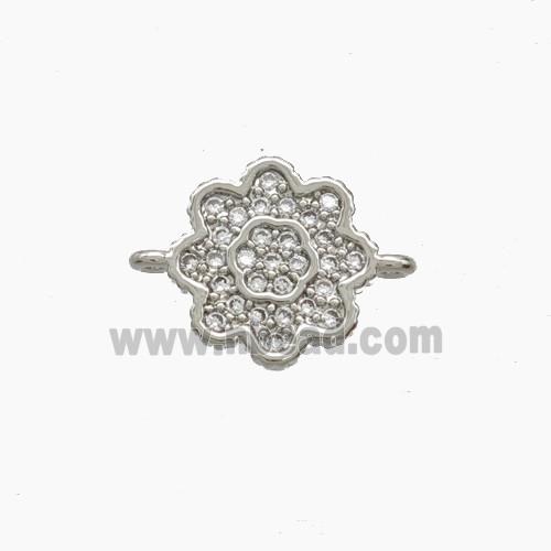 Copper Pendant Pave Zircon, Gold Plated