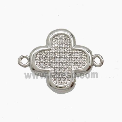 Copper Pendant Pave Zircon, Gold Plated