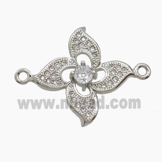 Copper Pendant Pave Zircon, Gold Plated