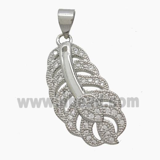 Copper Pendant Pave Zircon, Gold Plated