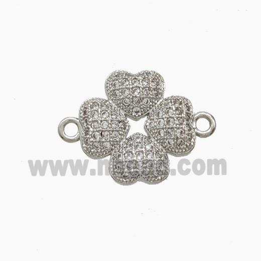 Copper Pendant Pave Zircon, Gold Plated