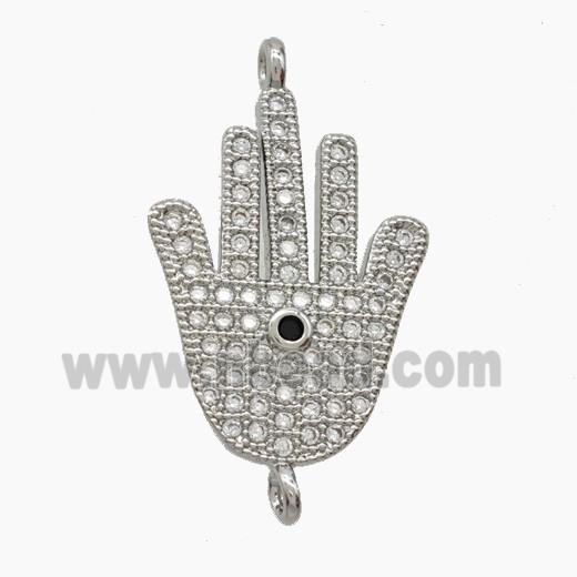 Copper Pendant Pave Zircon, Gold Plated