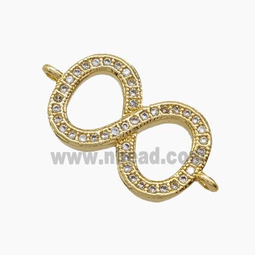 Copper Pendant Pave Zircon, Gold Plated