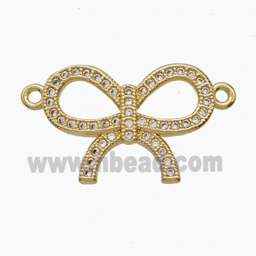 Copper Pendant Pave Zircon, Gold Plated