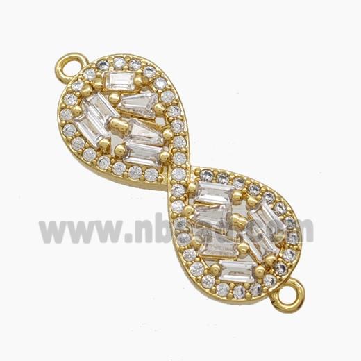 Copper Pendant Pave Zircon, Gold Plated