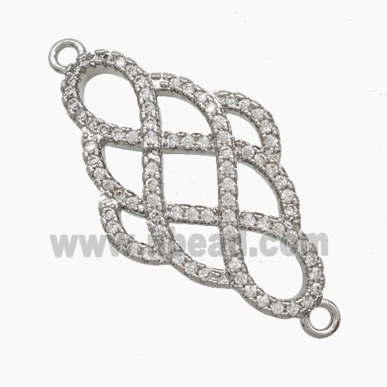 Copper Pendant Pave Zircon, Gold Plated