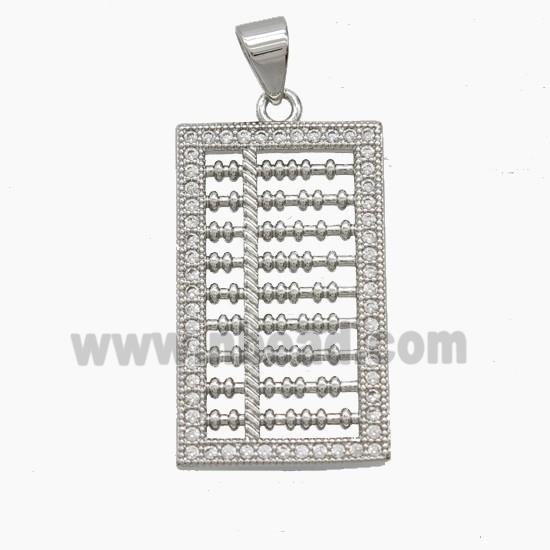 Copper Pendant Pave Zircon, Gold Plated
