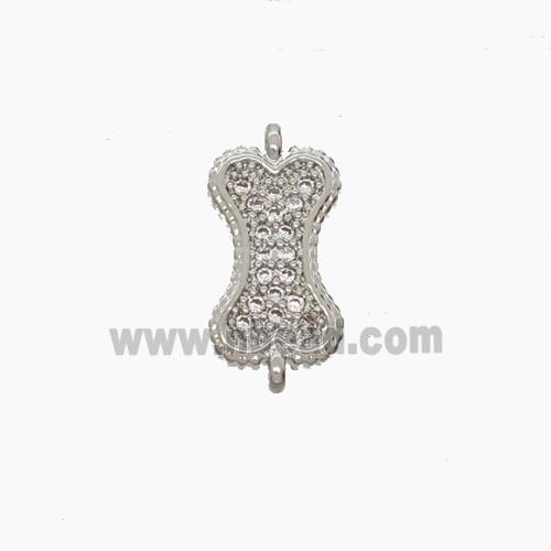 Copper Pendant Pave Zircon, Gold Plated