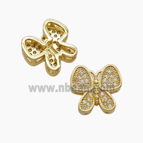 Copper Pendant Pave Zircon, Gold Plated