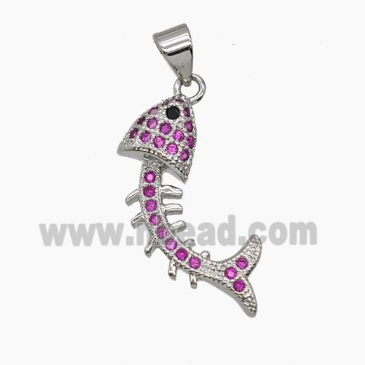 Copper Pendant Pave Zircon, Gold Plated