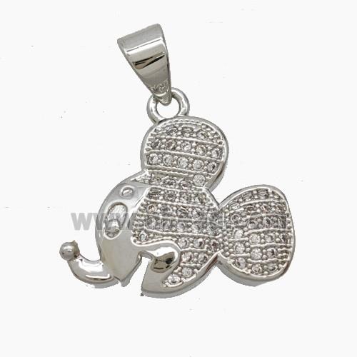 Copper Pendant Pave Zircon, Gold Plated