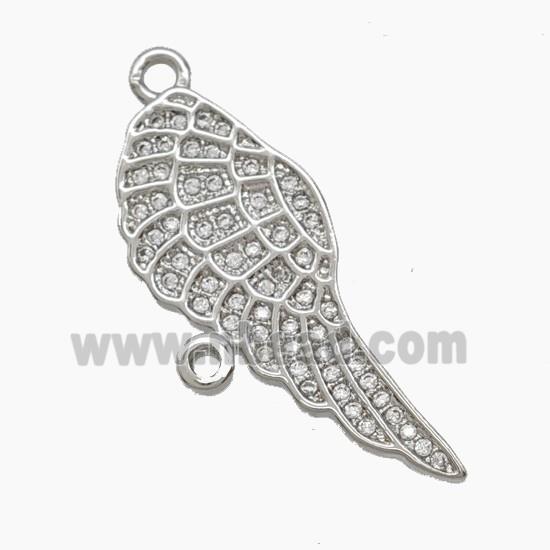Copper Pendant Pave Zircon, Gold Plated