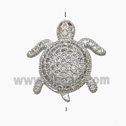 Copper Pendant Pave Zircon, Gold Plated