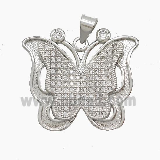 Copper Pendant Pave Zircon, Gold Plated
