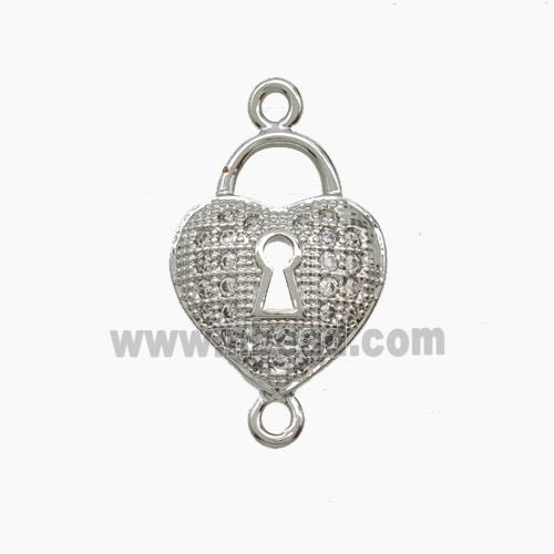 Copper Pendant Pave Zircon, Gold Plated