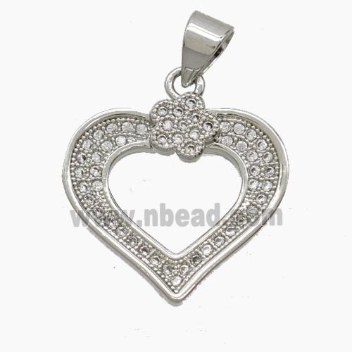 Copper Pendant Pave Zircon, Gold Plated
