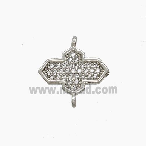 Copper Pendant Pave Zircon, Gold Plated