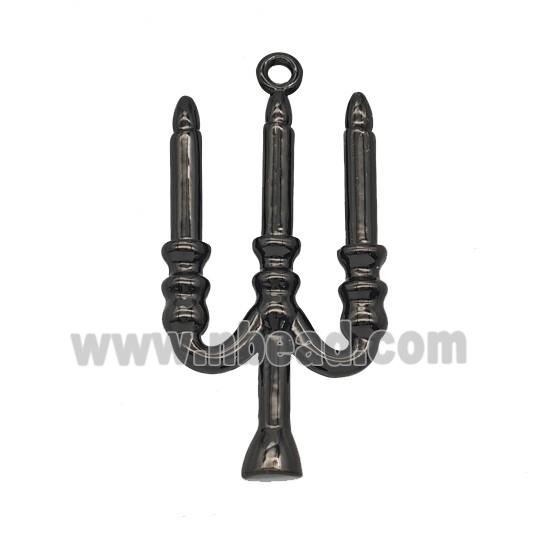 Halloween Candler Charms Copper Pendant Black Plated
