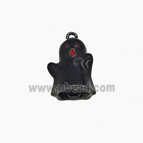Halloween Ghost Charms Copper Pendant Black Plated