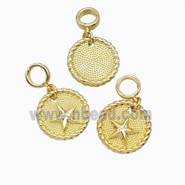 Copper Star Pendant 18K Gold Plated