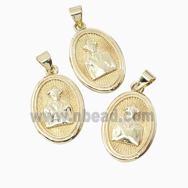 Copper Jose Pendant 18K Gold Plated