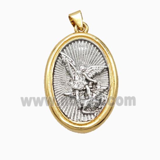 Copper Adam And Eve Pendant Platinum Gold Plated