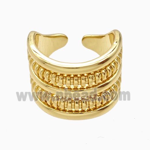 Copper Rings 18K Gold Plated