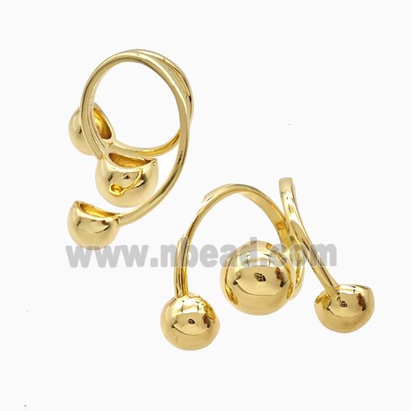 Copper Rings 18K Gold Plated