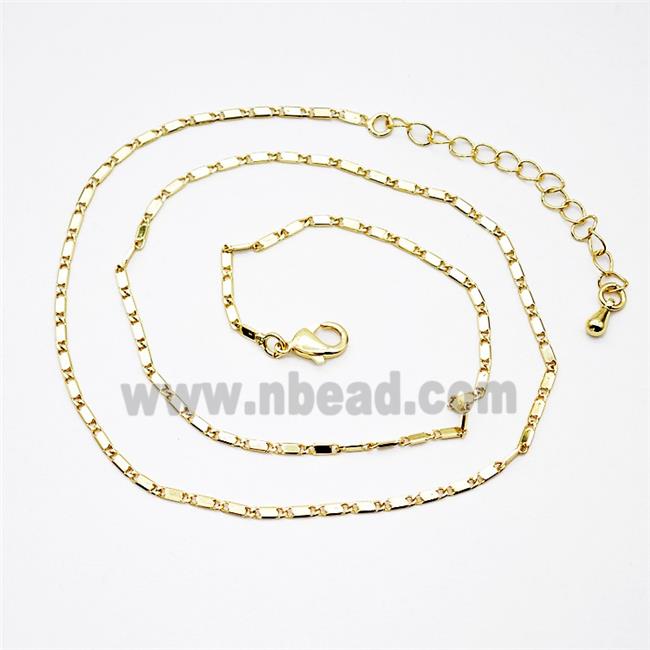Copper Necklace Chain Gold Plated