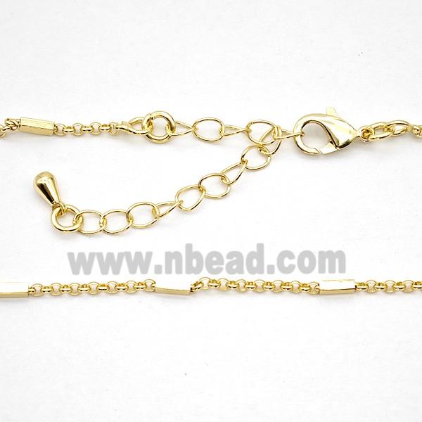 Copper Necklace Chain Gold Plated