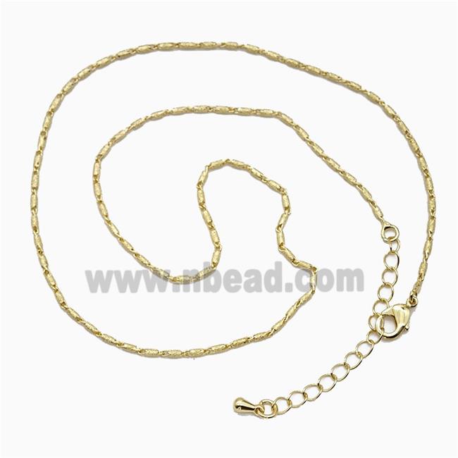 Copper Necklace Chain Gold Plated