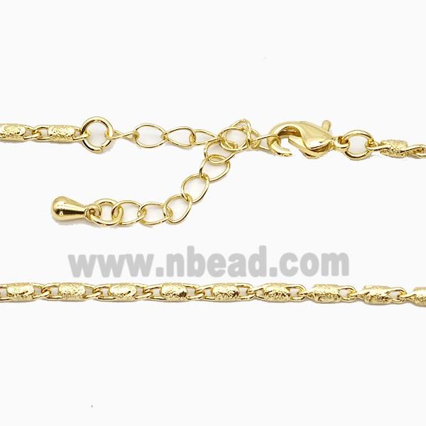 Copper Necklace Chain Gold Plated