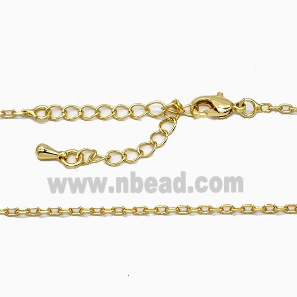 Copper Necklace Chain Gold Plated