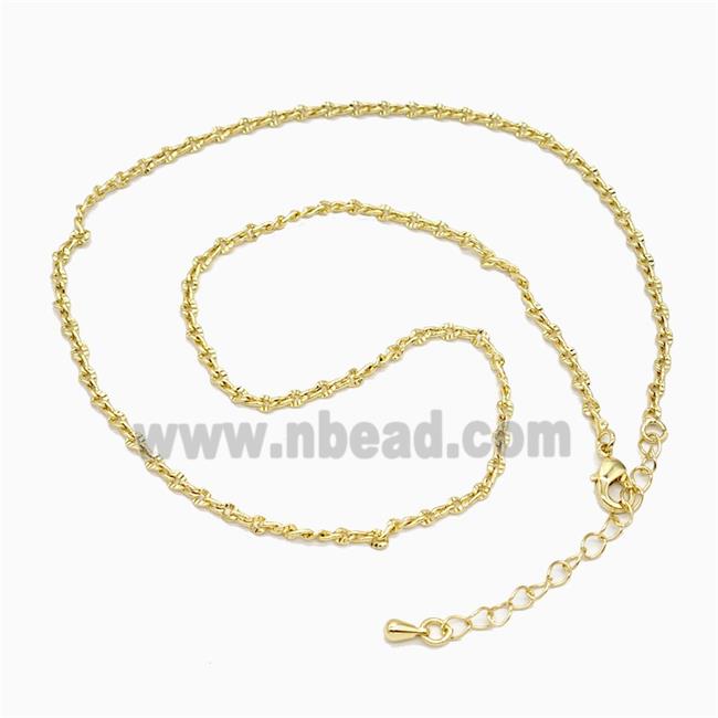 Copper Necklace Chain Gold Plated