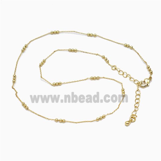 Copper Necklace Chain Gold Plated