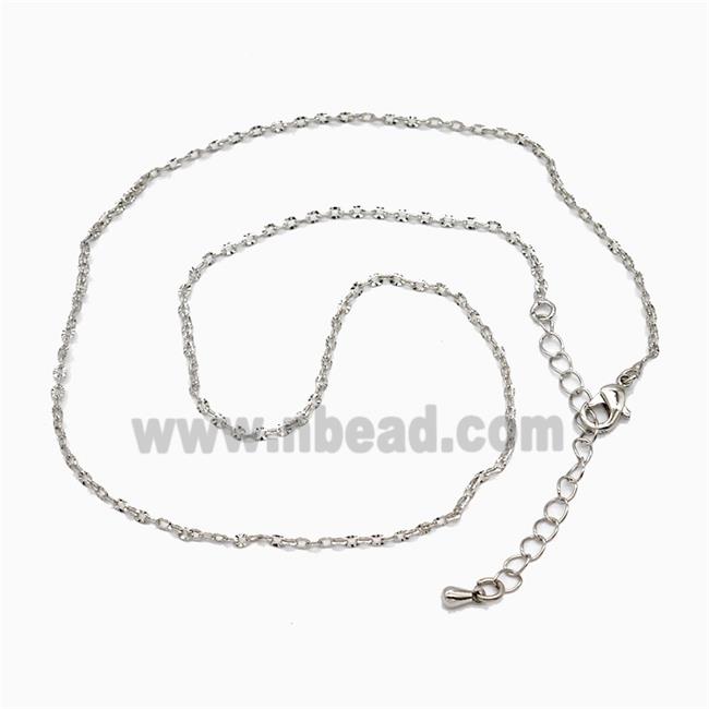 Copper Necklace Chain Platinum Plated