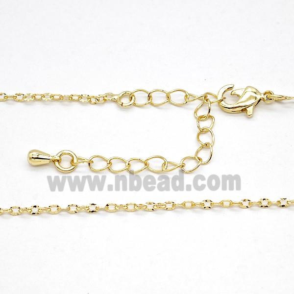 Copper Necklace Chain Gold Plated