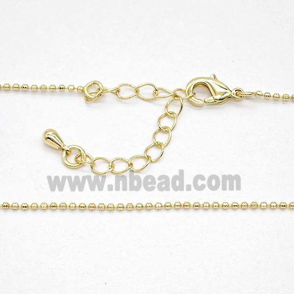 Copper Necklace Chain Gold Plated