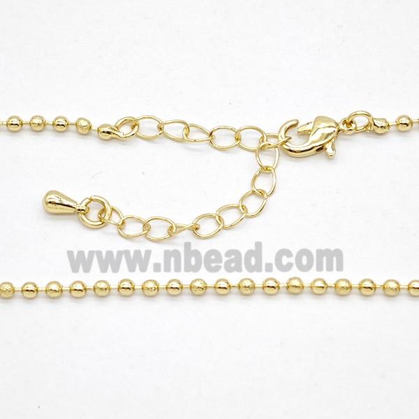Copper Necklace Chain Gold Plated