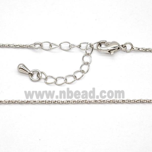 Copper Necklace Chain Platinum Plated