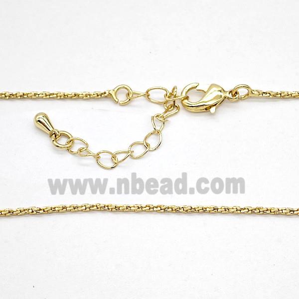 Copper Necklace Chain Gold Plated