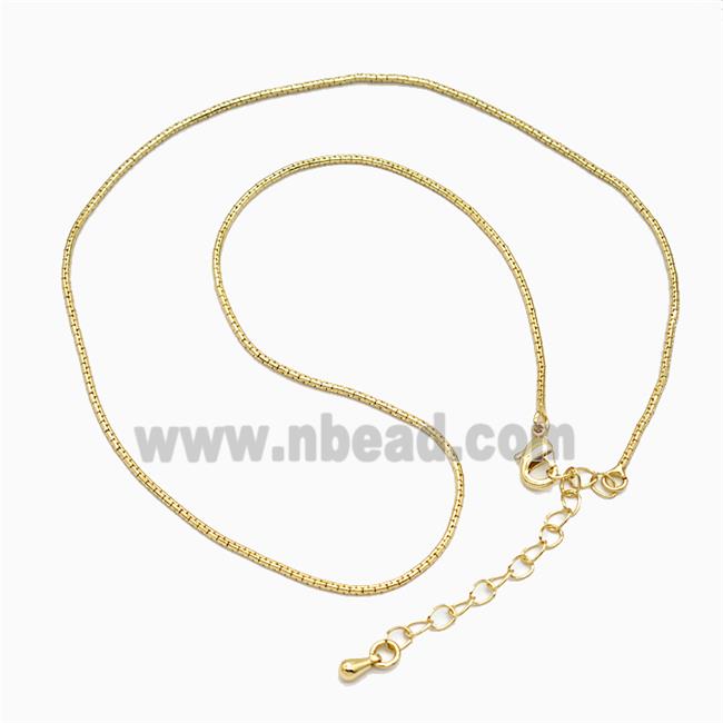Copper Necklace Chain Gold Plated