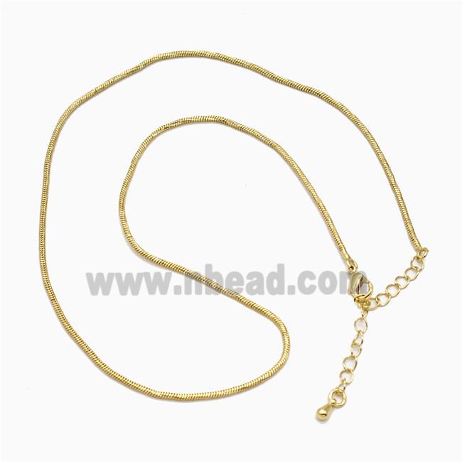 Copper Necklace Chain Gold Plated