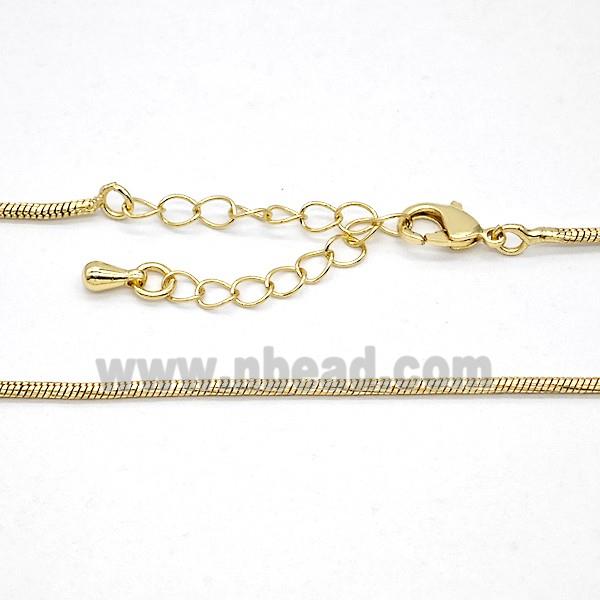 Copper Necklace Chain Gold Plated