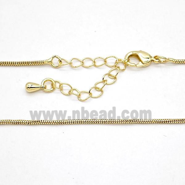 Copper Necklace Chain Gold Plated