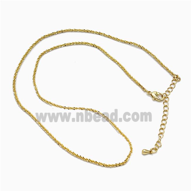 Copper Necklace Chain Gold Plated