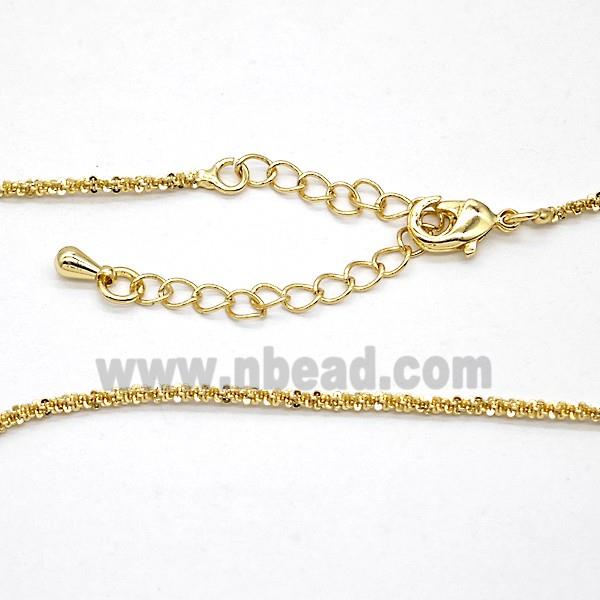 Copper Necklace Chain Gold Plated